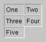 Two-column QGrid with five children.